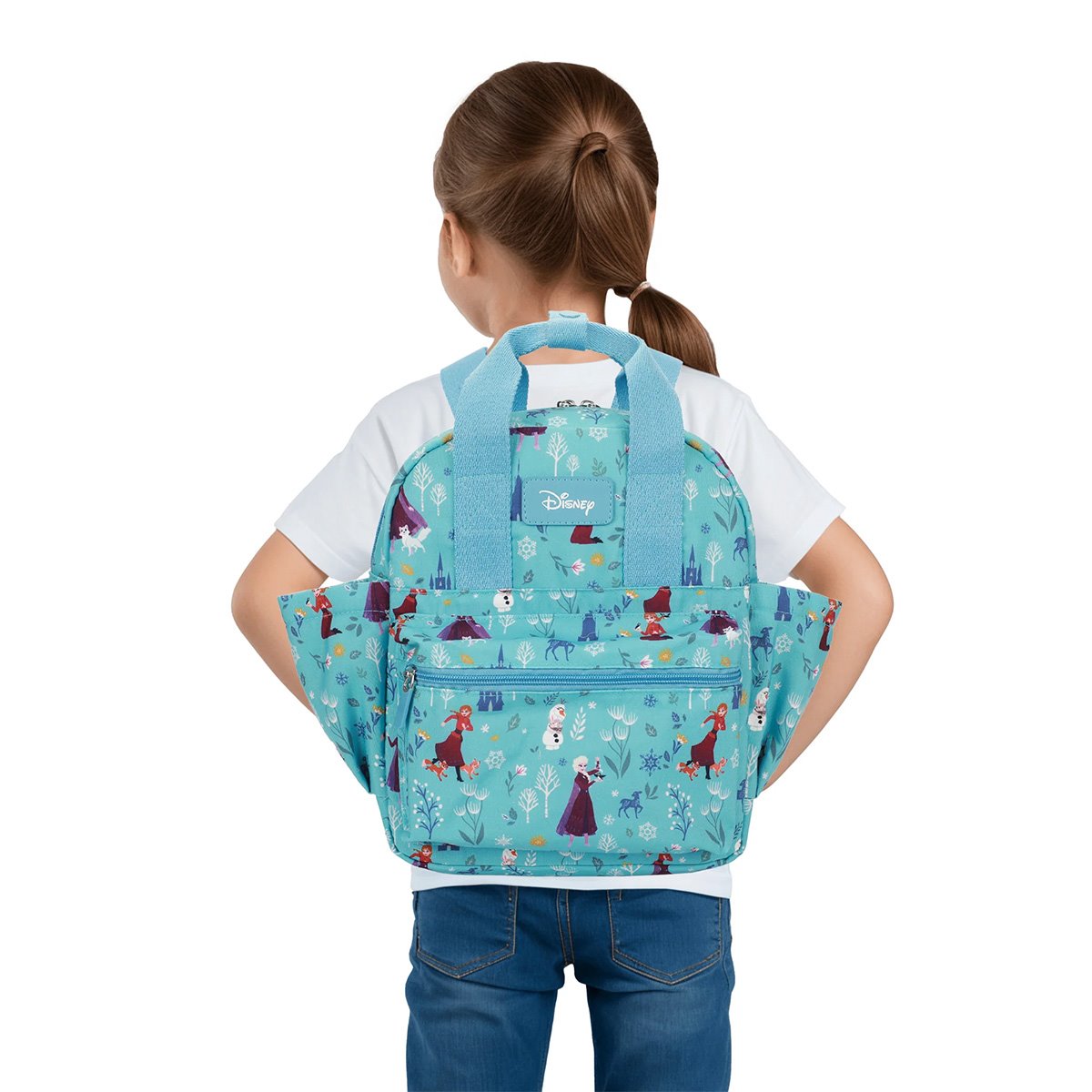 Frozen Elsa Anna and Olaf All Over Print 16-Inch Youth Backpack