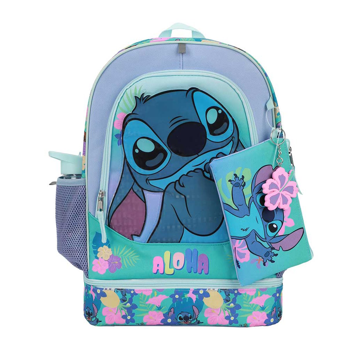 Lilo & Stitch Aloha Floral Print Youth Backpack 5-Piece Set