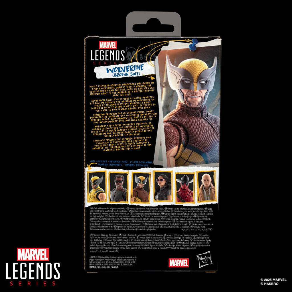 Deadpool & Wolverine Marvel Legends Wolverine (Brown Suit) 6-Inch Action Figure