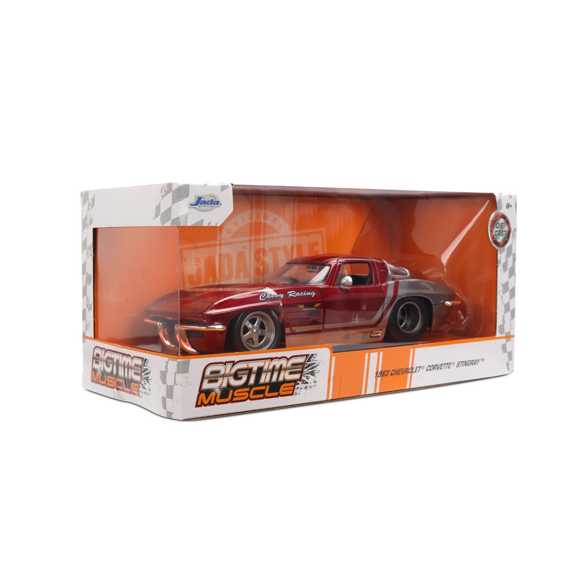 Bigtime Muscle 1963 Chevrolet Corvette Stingray 1:24 Scale Die-Cast Metal Vehicle