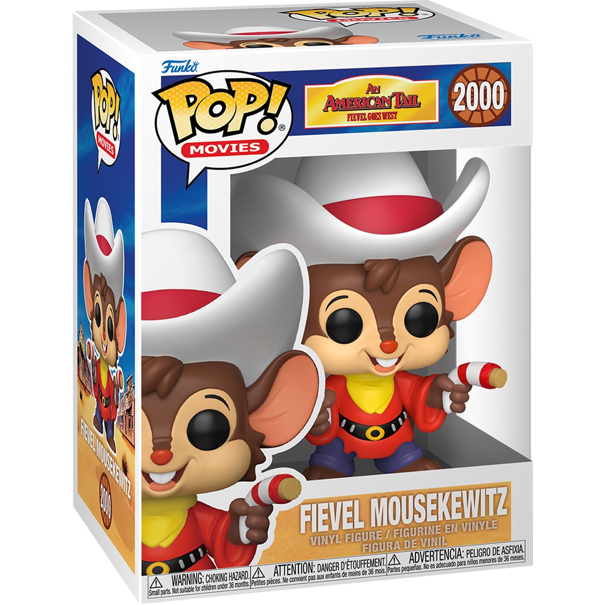American Tail: Fivel Goes West Fievel Mousekewitz Funko Pop! Vinyl Figure #2000