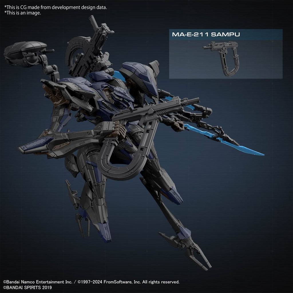 30 Minutes Missions Armored Core VI: Fires of Rubicon Schneider Nachtreiher/40E Steel Haze Model Kit