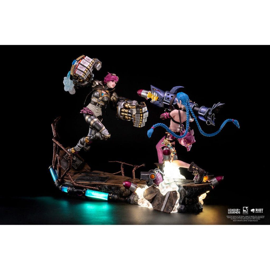 League of Legends Jinx and Vi 1:6 Scale Statue Bundle