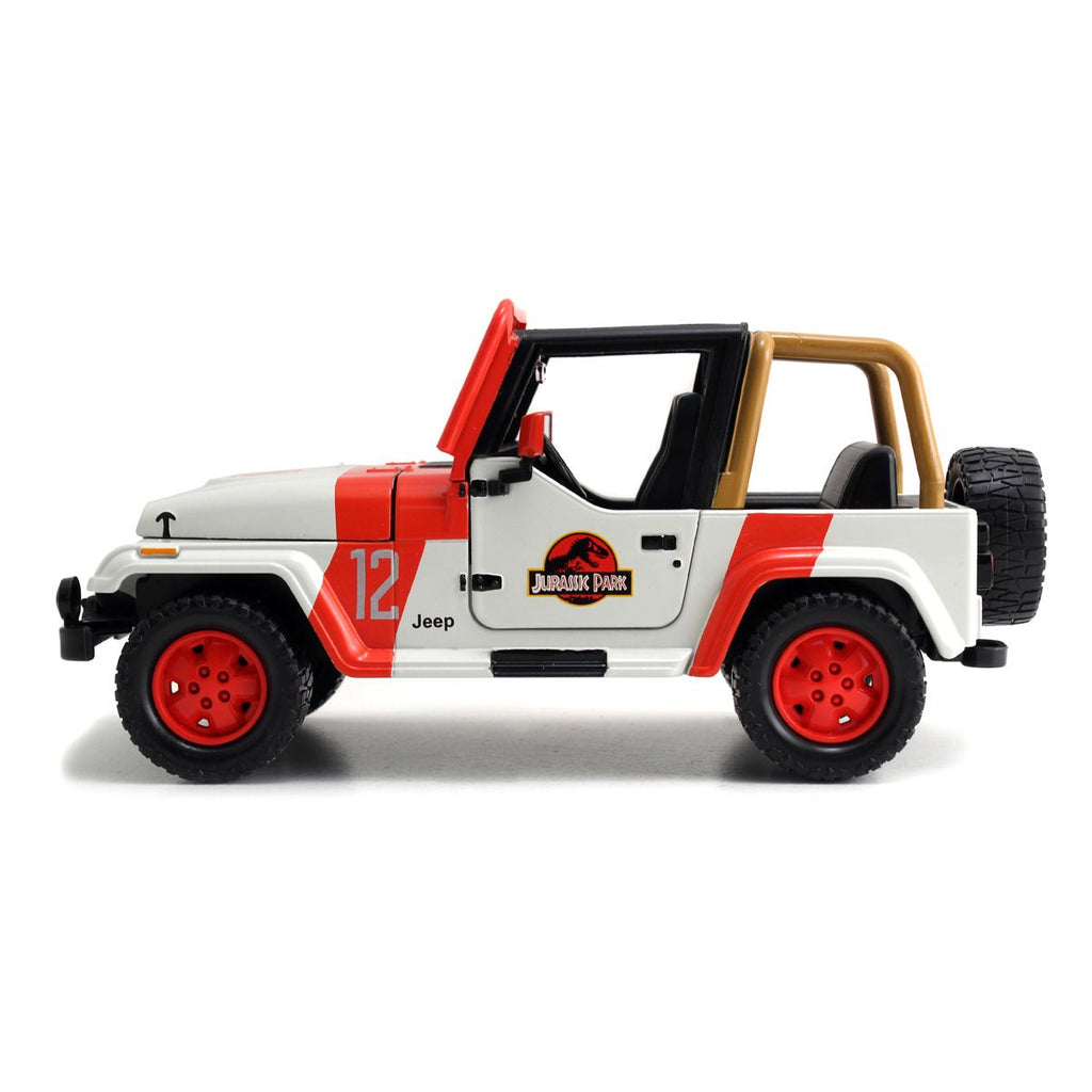 Jurassic World 1992 Jeep Wrangler 1:24 Scale Die-Cast Metal Vehicle