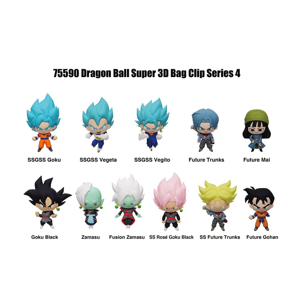 Dragon Ball Super Series 4 3D Foam Bag Clip Display Case of 24