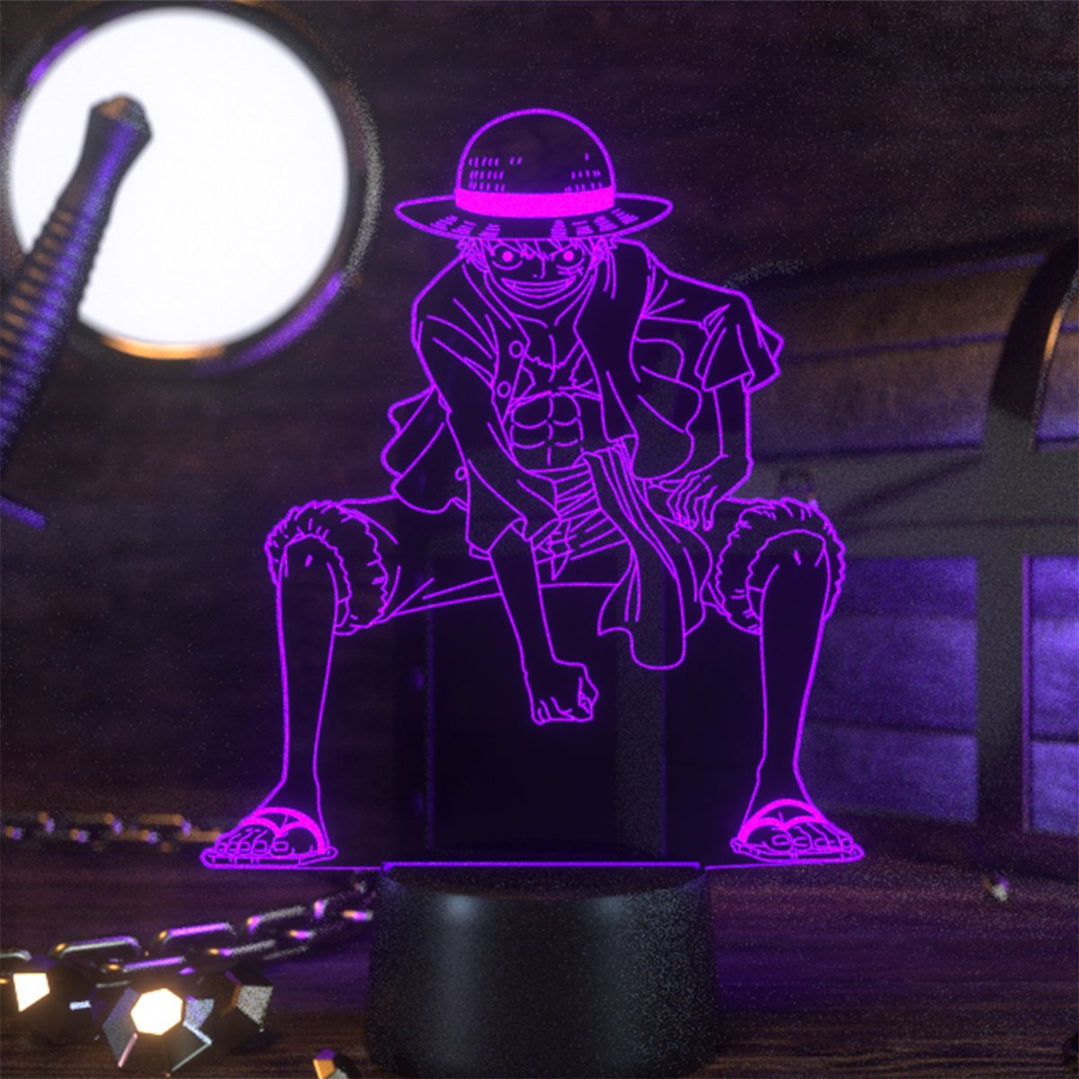 One Piece Monkey D. Luffy LED Otaku Lamp