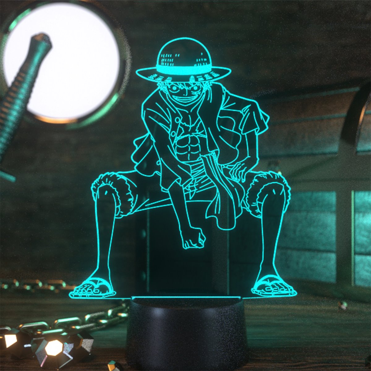 One Piece Monkey D. Luffy LED Otaku Lamp