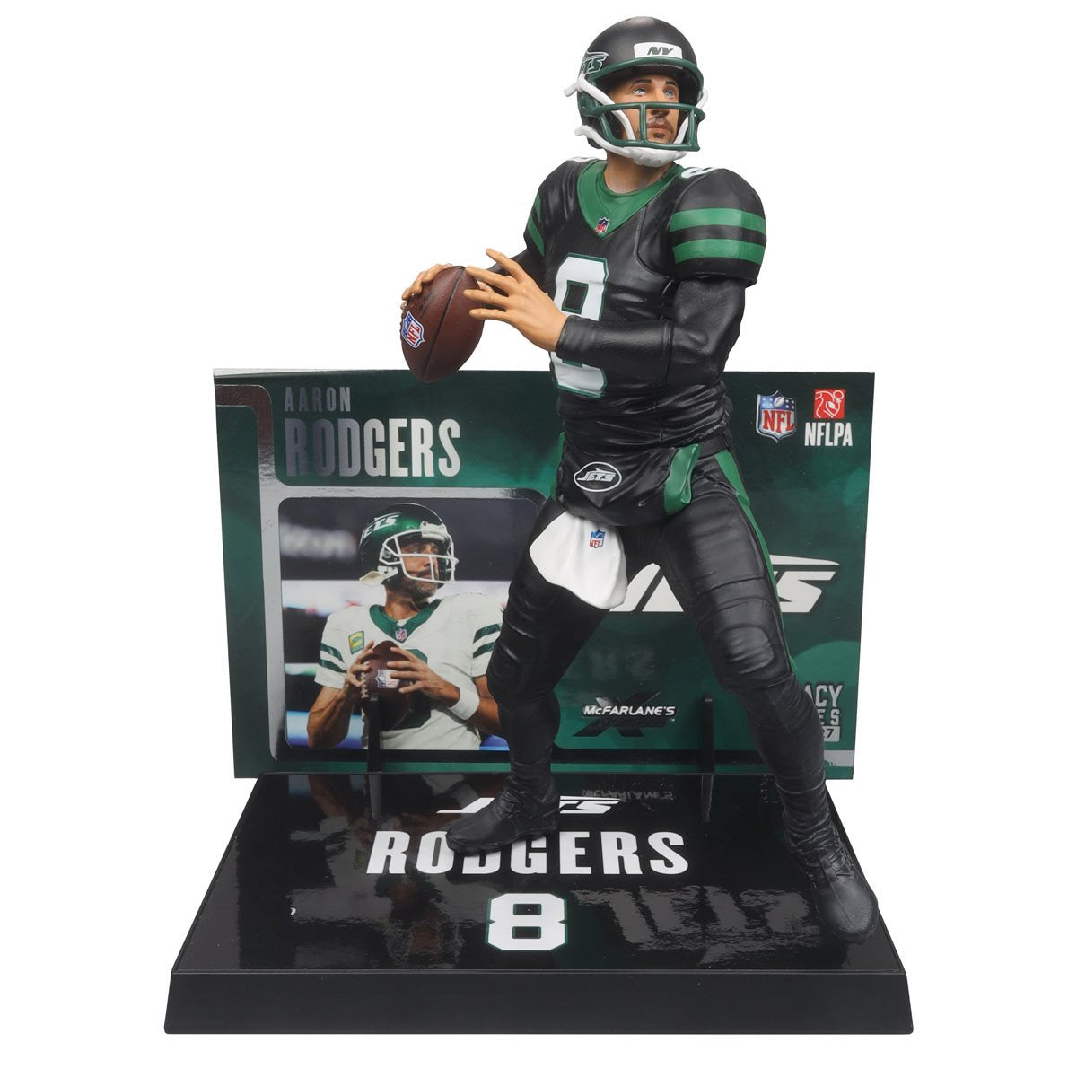 NFL SportsPicks 2024 Wave 2 New York Jets Aaron Rodgers 7-Inch Scale Posed Figure