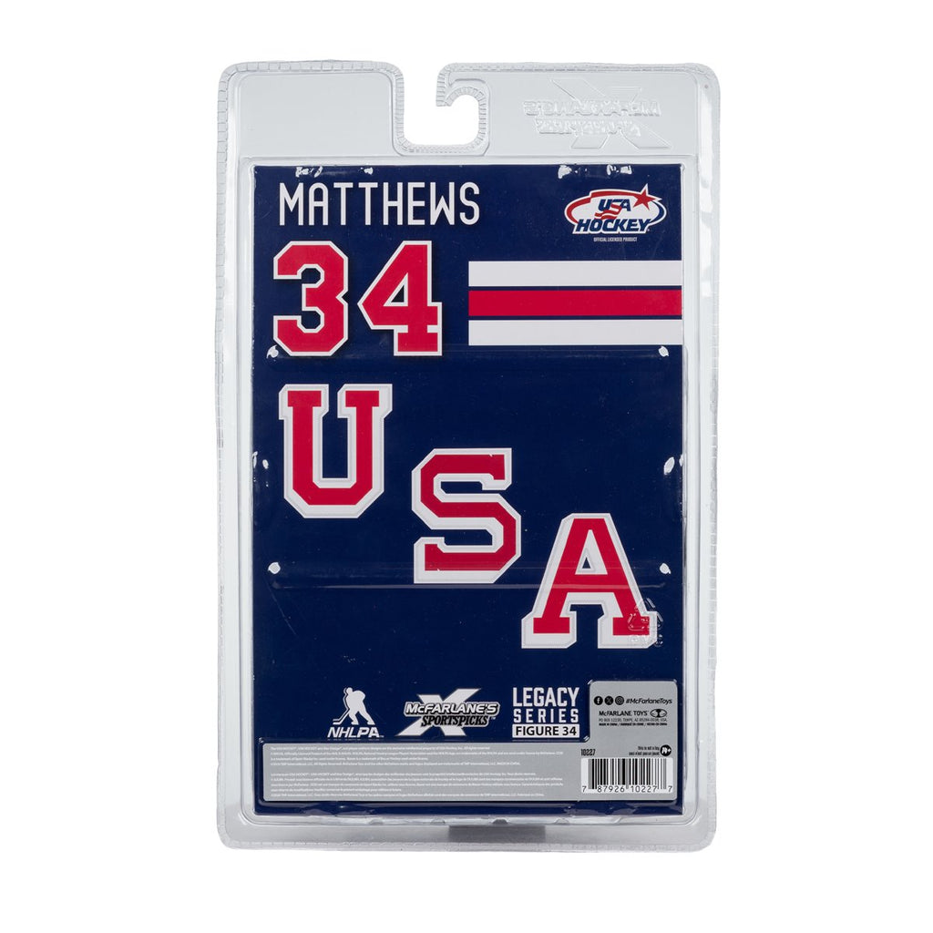 McFarlanes SportsPicks USA Hockey Auston Matthews Olympics 2026 7-Inch Scale Posed Figure