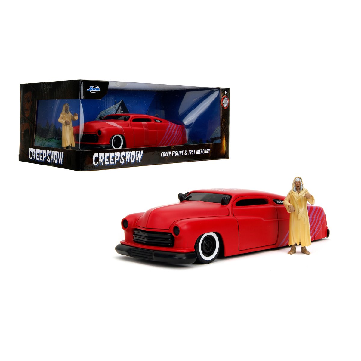 Creepshow 1951 Mercury 1:24 Scale Die-Cast Metal Vehicle with Creep Figure