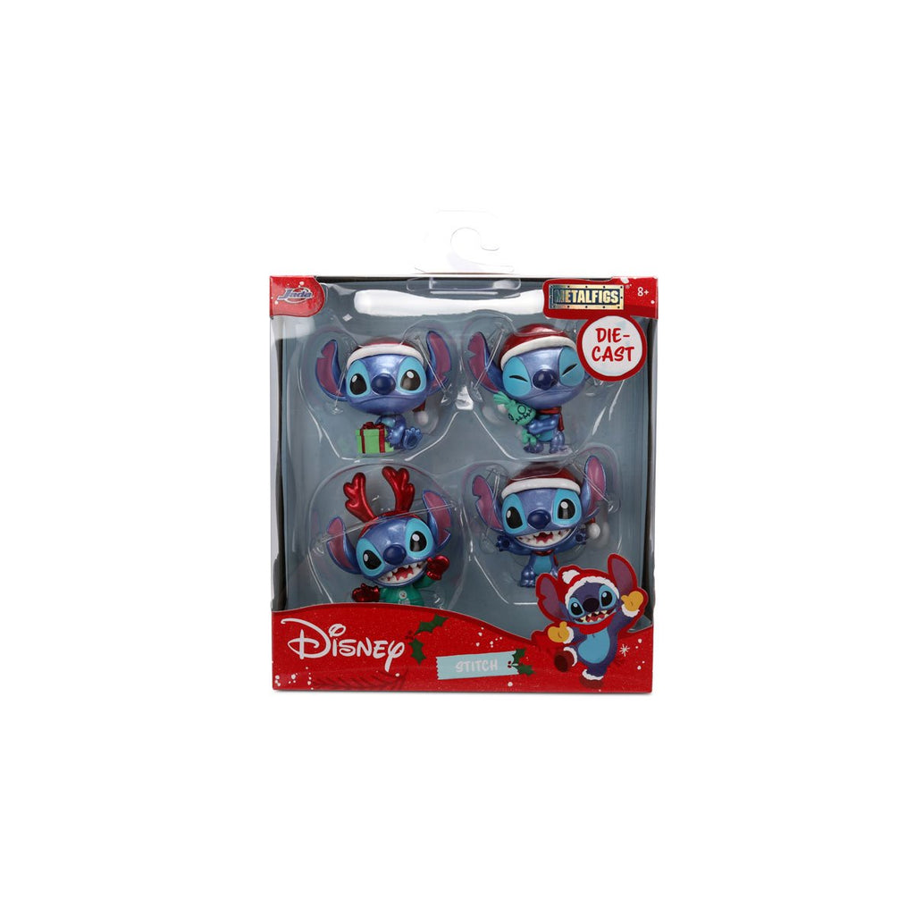Lilo and Stitch Stitch Holiday MetalFigs 2 1/2-Inch Die-Cast Metal Mini-Figure 4-Pack