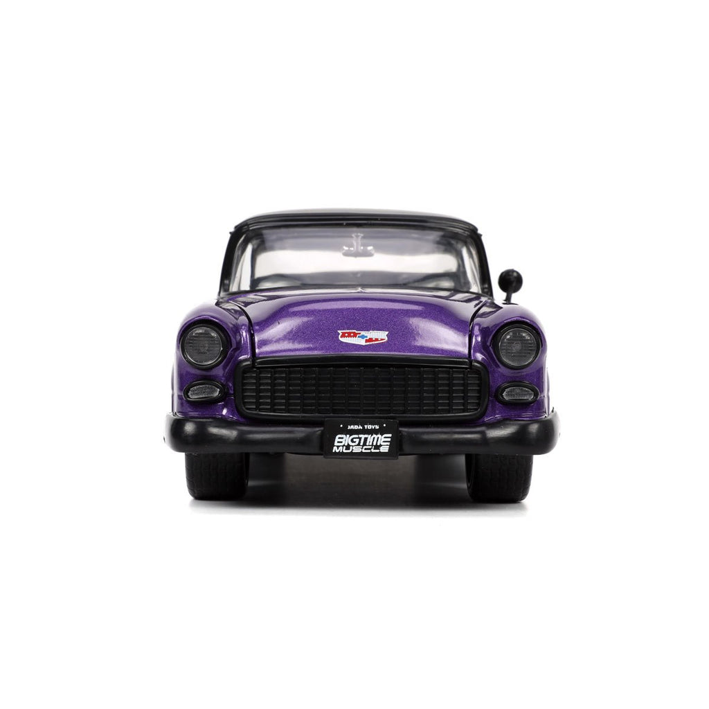 Bigtime Muscle 1955 Chevrolet Bel-Air Metallic Purple and Gold 1:24 Scale Die-Cast Metal Vehicle