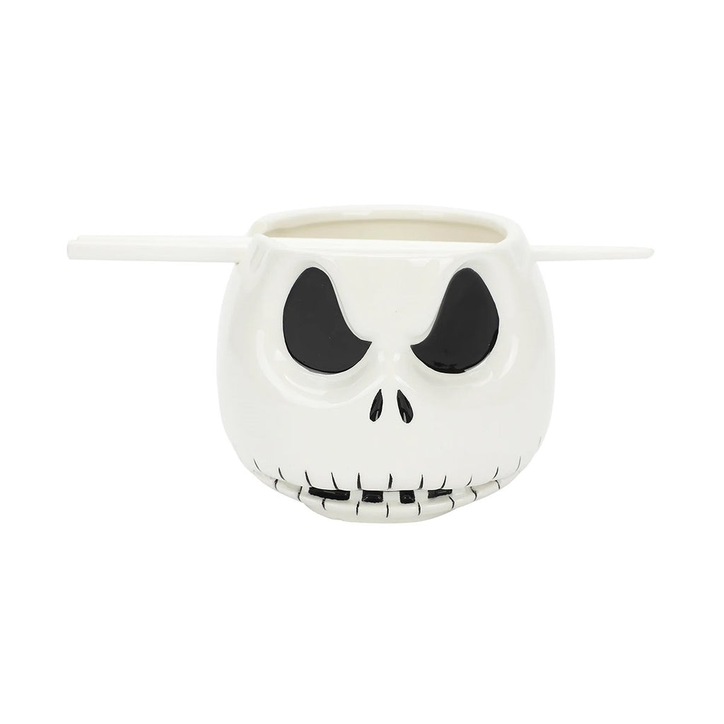 The Nightmare Before Christmas Jack Skellington Ceramic Ramen Bowl with Chopsticks