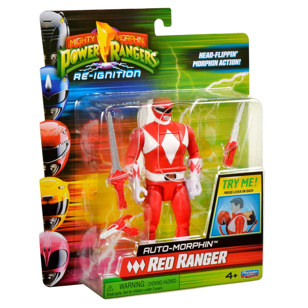 Mighty Morphin Power Rangers: Re-Ignition Auto Morphin Red Ranger Action Figure