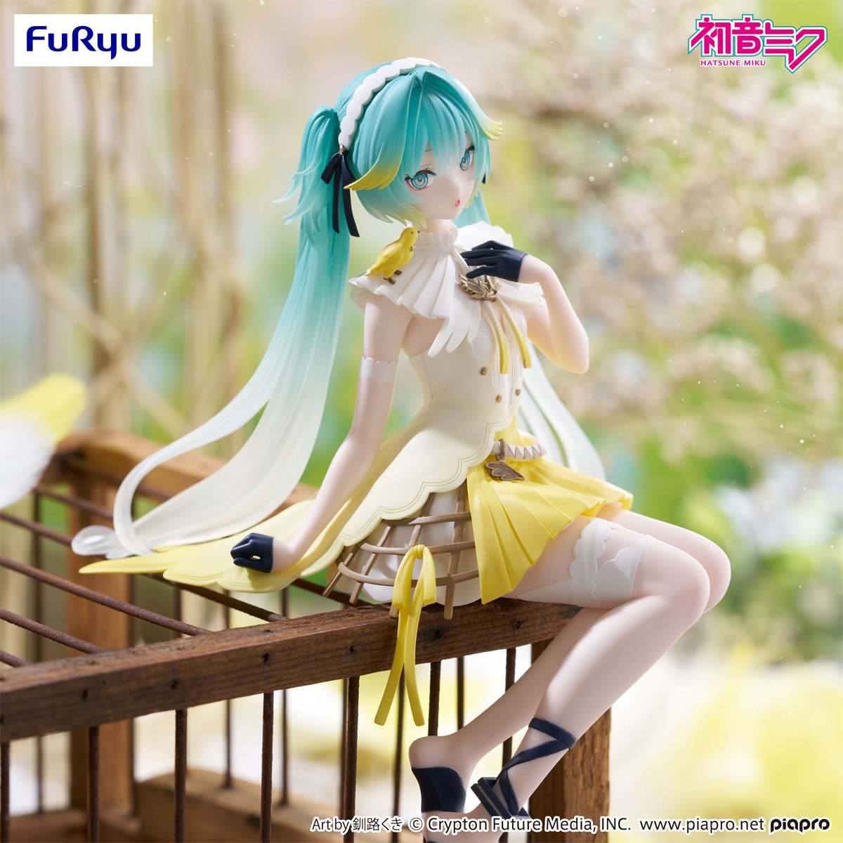 Vocaloid Hatsune Miku Canary Bird Noodle Stopper Statue
