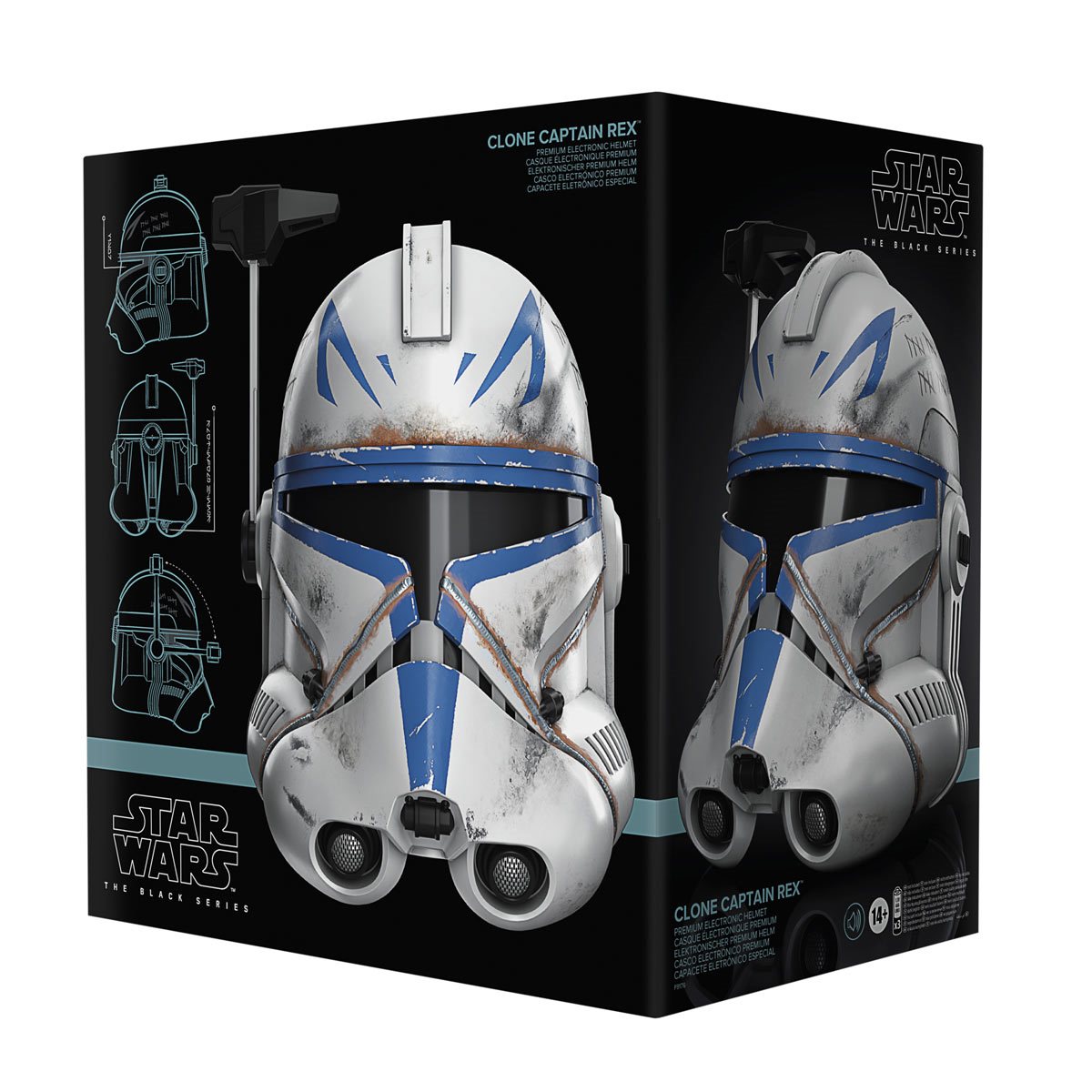 Star Wars The Black Series Captain Rex Premium Electronic Helmet Prop Replica