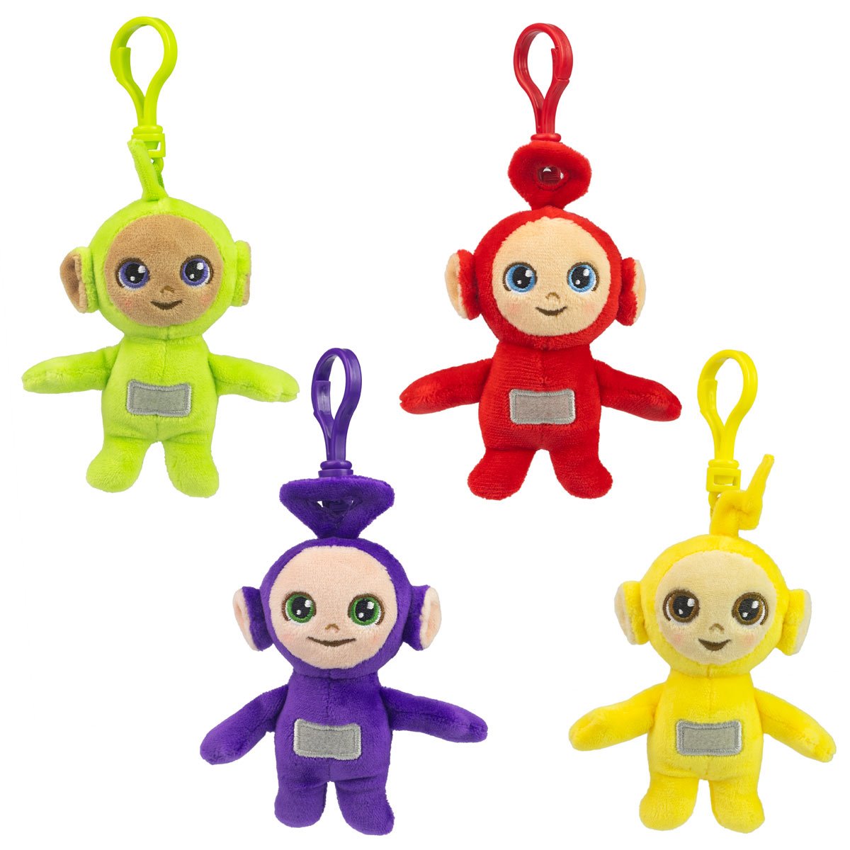 Teletubbies CheeBee Plush Clip-On Key Chain Set of 4