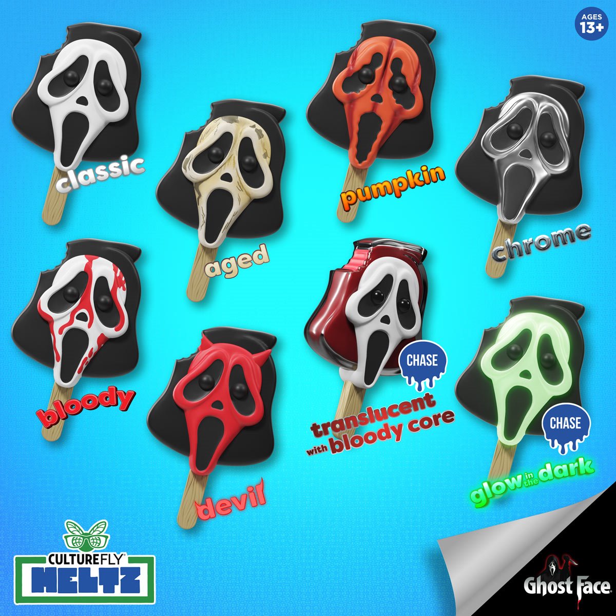 Ghost Face Meltz Meltz Blind Box Vinyl Figure Case of 12