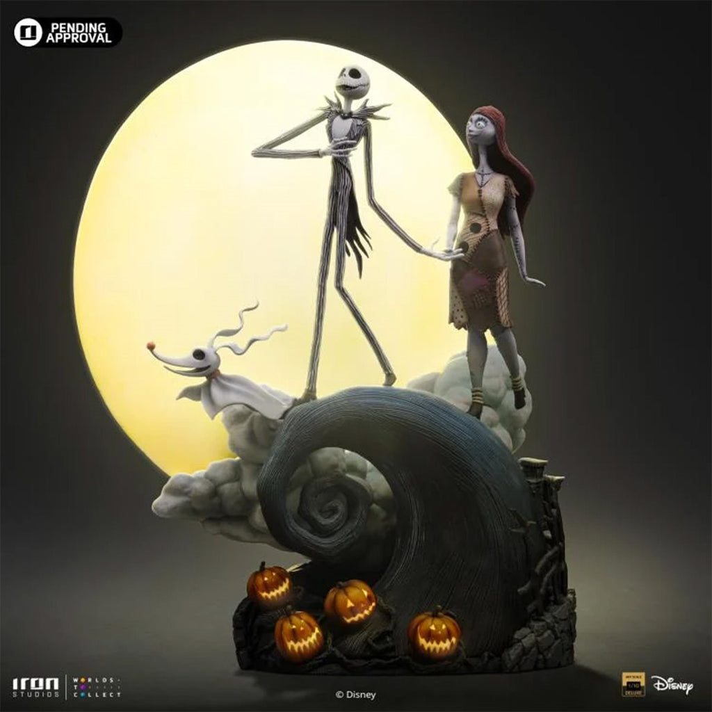 The Nightmare Before Christmas Jack and Sally Deluxe 1:10 Art Scale Limited Edition Statue
