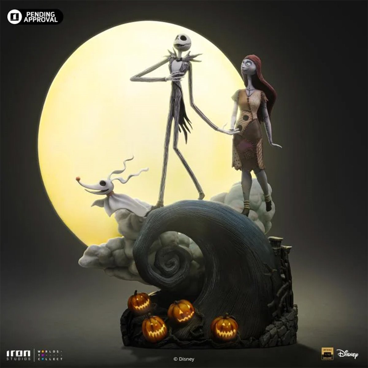 The Nightmare Before Christmas Jack and Sally Deluxe 1:10 Art Scale Limited Edition Statue